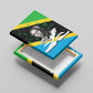 Julius Nyerere Canvas Wall Art Education is a Way of Fighting Poverty Quote and Tanzanian Flag Alphabet - African Pride