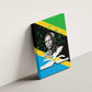 Julius Nyerere Canvas Wall Art Education is a Way of Fighting Poverty Quote and Tanzanian Flag Alphabet - African Pride