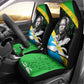 Julius Nyerere Car Seat Cover Education is a Way of Fighting Poverty Quote and Tanzanian Flag Alphabet - African Pride