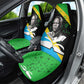 Julius Nyerere Car Seat Cover Education is a Way of Fighting Poverty Quote and Tanzanian Flag Alphabet - African Pride