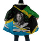 Julius Nyerere Cloak Education is a Way of Fighting Poverty Quote and Tanzanian Flag Alphabet - African Pride
