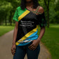 Julius Nyerere Cross Shoulder Shirt Education is a Way of Fighting Poverty Quote and Tanzanian Flag Alphabet - African Pride