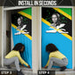 Julius Nyerere Door Cover Education is a Way of Fighting Poverty Quote and Tanzanian Flag Alphabet - African Pride