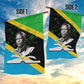 Julius Nyerere Garden Flag Education is a Way of Fighting Poverty Quote and Tanzanian Flag Alphabet - African Pride