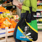 Julius Nyerere Grocery Bag Education is a Way of Fighting Poverty Quote and Tanzanian Flag Alphabet - African Pride