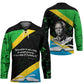 Julius Nyerere Hockey Jersey Education is a Way of Fighting Poverty Quote and Tanzanian Flag Alphabet - African Pride