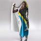 Julius Nyerere Hooded Blanket Education is a Way of Fighting Poverty Quote and Tanzanian Flag Alphabet - African Pride
