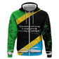 Julius Nyerere Hoodie Education is a Way of Fighting Poverty Quote and Tanzanian Flag Alphabet - African Pride