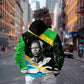 Julius Nyerere Hoodie Education is a Way of Fighting Poverty Quote and Tanzanian Flag Alphabet - African Pride