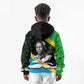 Julius Nyerere Kid Hoodie Education is a Way of Fighting Poverty Quote and Tanzanian Flag Alphabet - African Pride
