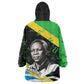 Julius Nyerere Kid Wearable Blanket Hoodie Education is a Way of Fighting Poverty Quote and Tanzanian Flag Alphabet - African Pride