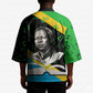 Julius Nyerere Kimono Education is a Way of Fighting Poverty Quote and Tanzanian Flag Alphabet - African Pride