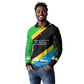 Julius Nyerere Long Sleeve Polo Shirt Education is a Way of Fighting Poverty Quote and Tanzanian Flag Alphabet - African Pride