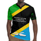 Julius Nyerere Rugby Jersey Education is a Way of Fighting Poverty Quote and Tanzanian Flag Alphabet - African Pride