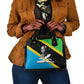 Julius Nyerere Shoulder Handbag Education is a Way of Fighting Poverty Quote and Tanzanian Flag Alphabet - African Pride