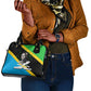 Julius Nyerere Shoulder Handbag Education is a Way of Fighting Poverty Quote and Tanzanian Flag Alphabet - African Pride