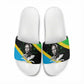 Julius Nyerere Slide Sandals Education is a Way of Fighting Poverty Quote and Tanzanian Flag Alphabet - African Pride