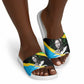 Julius Nyerere Slide Sandals Education is a Way of Fighting Poverty Quote and Tanzanian Flag Alphabet - African Pride