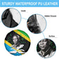 Julius Nyerere Spare Tire Cover Education is a Way of Fighting Poverty Quote and Tanzanian Flag Alphabet - African Pride