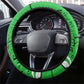 Julius Nyerere Steering Wheel Cover Education is a Way of Fighting Poverty Quote and Tanzanian Flag Alphabet - African Pride