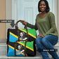 Julius Nyerere Travel Bag Education is a Way of Fighting Poverty Quote and Tanzanian Flag Alphabet - African Pride