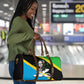 Julius Nyerere Travel Bag Education is a Way of Fighting Poverty Quote and Tanzanian Flag Alphabet - African Pride