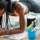 Julius Nyerere Tumbler With Handle Education is a Way of Fighting Poverty Quote and Tanzanian Flag Alphabet - African Pride