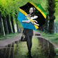 Julius Nyerere Umbrella Education is a Way of Fighting Poverty Quote and Tanzanian Flag Alphabet - African Pride