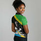 Julius Nyerere Women Polo Shirt Education is a Way of Fighting Poverty Quote and Tanzanian Flag Alphabet - African Pride