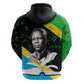 Julius Nyerere Zip Hoodie Education is a Way of Fighting Poverty Quote and Tanzanian Flag Alphabet - African Pride