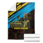 Julius Nyerere Blanket Ujamaa African Socialism Text and Bold Striped Pattern - African Pride