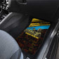 Julius Nyerere Car Mats Ujamaa African Socialism Text and Bold Striped Pattern - African Pride