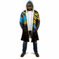 Julius Nyerere Cloak Ujamaa African Socialism Text and Bold Striped Pattern - African Pride