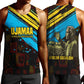 Julius Nyerere Men Tank Top Ujamaa African Socialism Text and Bold Striped Pattern - African Pride