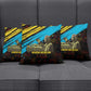Julius Nyerere Pillow Cover Ujamaa African Socialism Text and Bold Striped Pattern - African Pride