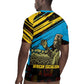 Julius Nyerere Rugby Jersey Ujamaa African Socialism Text and Bold Striped Pattern - African Pride