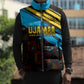 Julius Nyerere Sleeveless Puffer Jacket Ujamaa African Socialism Text and Bold Striped Pattern - African Pride