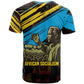 Julius Nyerere T shirt Ujamaa African Socialism Text and Bold Striped Pattern - African Pride