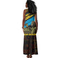 Julius Nyerere Tank Maxi Dress Ujamaa African Socialism Text and Bold Striped Pattern - African Pride