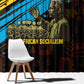 Julius Nyerere Window Curtain Ujamaa African Socialism Text and Bold Striped Pattern - African Pride