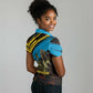 Julius Nyerere Women Polo Shirt Ujamaa African Socialism Text and Bold Striped Pattern - African Pride