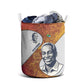 Julius Nyerere Laundry Basket with Smiling Portrait, Tribal Pattern and Simplicity is Power Quote - African Pride