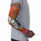 Julius Nyerere Arm Sleeves with Smiling Portrait, Tribal Pattern and Simplicity is Power Quote - African Pride