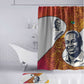 Julius Nyerere Bathroom Set with Smiling Portrait, Tribal Pattern and Simplicity is Power Quote - African Pride
