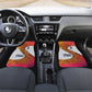 Julius Nyerere Car Mats with Smiling Portrait, Tribal Pattern and Simplicity is Power Quote - African Pride