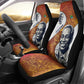 Julius Nyerere Car Seat Cover with Smiling Portrait, Tribal Pattern and Simplicity is Power Quote - African Pride