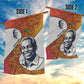 Julius Nyerere Garden Flag with Smiling Portrait, Tribal Pattern and Simplicity is Power Quote - African Pride