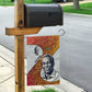 Julius Nyerere Garden Flag with Smiling Portrait, Tribal Pattern and Simplicity is Power Quote - African Pride