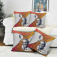 Julius Nyerere Pillow Cover with Smiling Portrait, Tribal Pattern and Simplicity is Power Quote - African Pride
