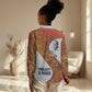 Julius Nyerere Women Casual Shirt with Smiling Portrait, Tribal Pattern and Simplicity is Power Quote - African Pride